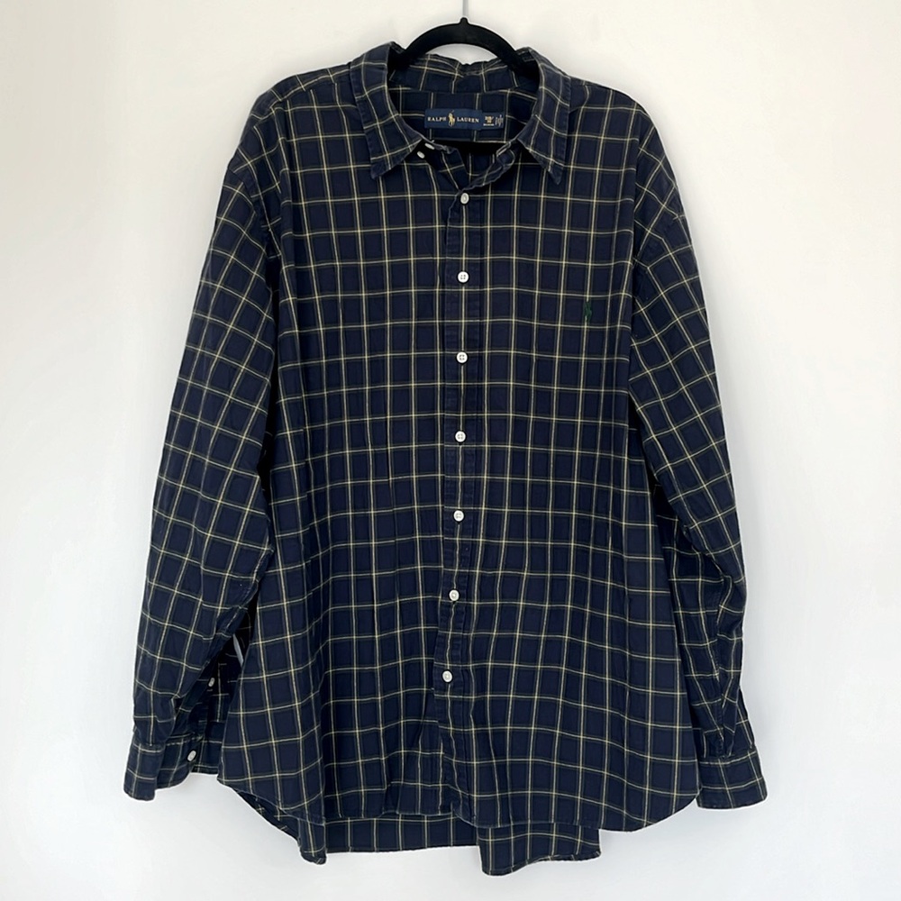 Ralph Lauren Men's Plaid Button Down Size 3X